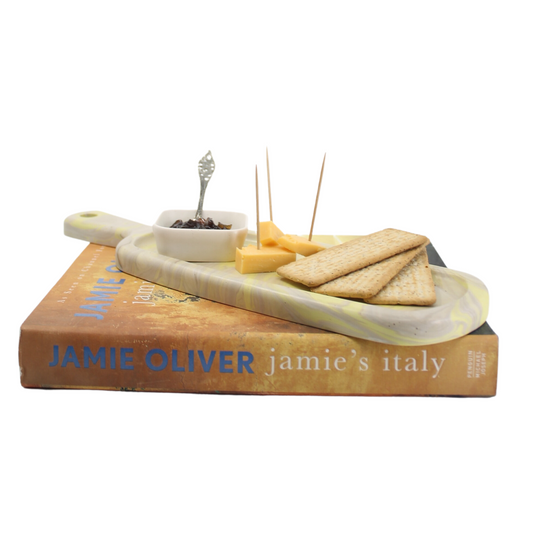 Cheese board Server & small square dish