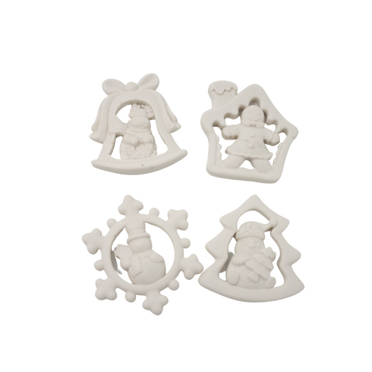 Christmas Decor Ornaments - set of 4